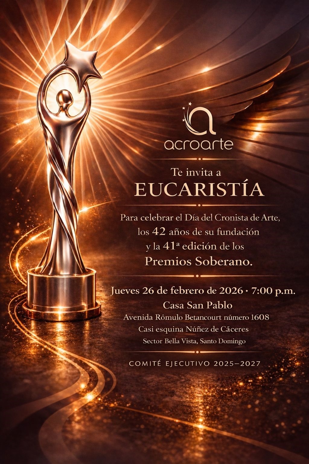Invitación Acroarte Acroarte celebrará su día con eucaristía de acción de gracias - RDE Digital
