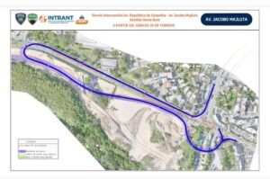 Desvío en la avenida República de Colombia con Jacobo Majluta - RDE Digital