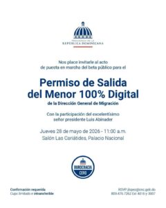 702746115-18599180968046596-2580691626911595503-n Gobierno lanzará permiso digital para viajes de menores - RDE Digital